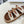 CIABATTA TIPPI IN SHEARLING E PELLE DI VITELLO TAN / NATURALE