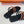 Georgia Sandals Peach Suede Black Calfskin