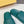 FENDI ROMA SLIDES IN TEAL GREEN LAMBSKIN LEATHER