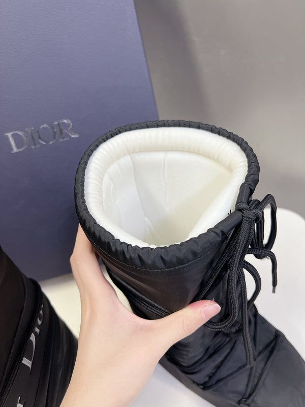 CD Short Boots 60mm In Black Cowhide 989716