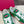 Upvillage Trainer In Dark Green Mix Lotus Pink Suede With Laminated Calfskin 989606