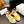 CHLOÉ NAMA WEDGE SANDALS IN BRIGHT YELLOW FABRIC AND WHITE RUBBER