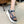 CHLOÉ NAMA WEDGE SANDALS IN GREY FABRIC AND WHITE RUBBER