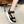 CHLOÉ NAMA WEDGE SANDALS IN BLACK FABRIC AND WHITE RUBBER
