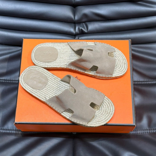 SANDALO ESPADRILLAS HM ANTIGUA IN CAMOSCIO BEIGE