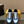 THICK-SOLED SNEAKER COBALT BLUE AND WHITE CALFSKIN