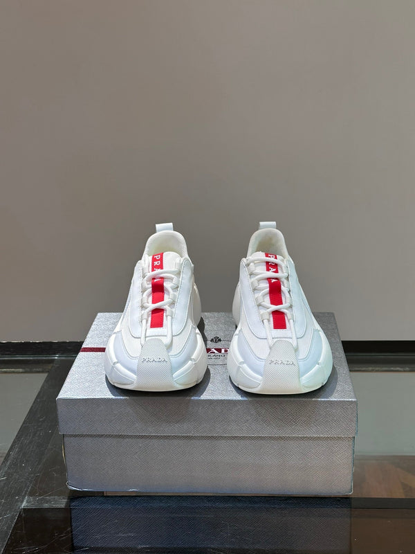 PRA AMERICA'S CUP SOFT RUBBER AND BIKE FABRIC SNEAKERS WHITE