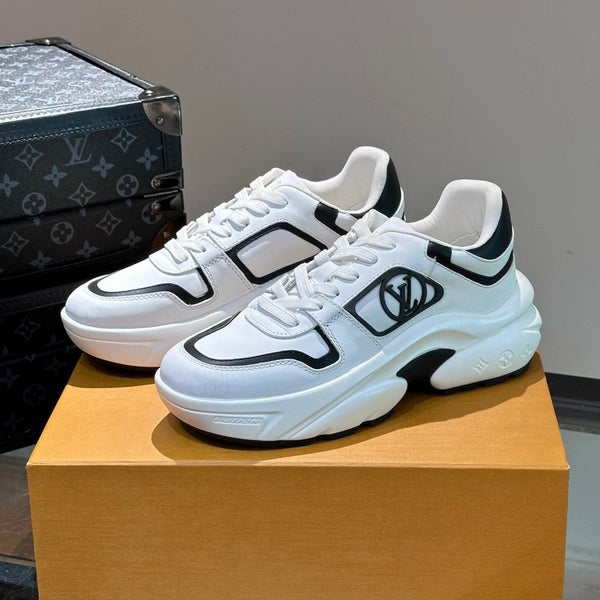 NEO RUN AWAY SNEAKER WHITE MIX BLACK CALFSKIN