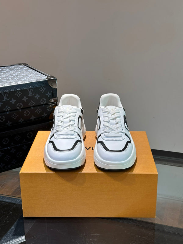 NEO RUN AWAY SNEAKER WHITE MIX BLACK CALFSKIN