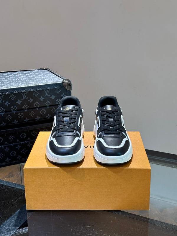 NEO RUN AWAY SNEAKER BLACK MIX WHITE CALFSKIN
