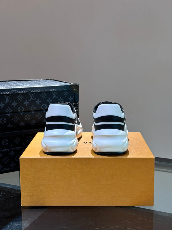 NEO RUN AWAY SNEAKER BLACK MIX WHITE CALFSKIN