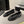 ballet flat black glitter sequins grosgrain