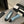 ballet flat cloud blue glitter sequins canvas black grosgrain