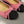 ballet flat pink embroidered fabric black grosgrain
