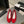 ballet flat red embroidered fabric