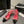 CC Slingback 95mm Pink Red Tweed Fabric