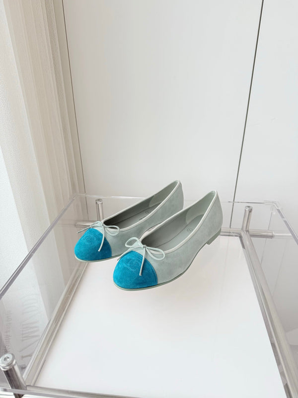 CC Ballet Flat Baby Blue Suede 238761