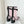 CC 25 Stivaletto corto in tessuto a rete rosa e nero 411467