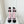 CC 25 Stivaletto corto in tessuto a rete rosa e nero 411467