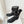 CC 25 Short Boot 55mm Black Mesh Fabric 411468