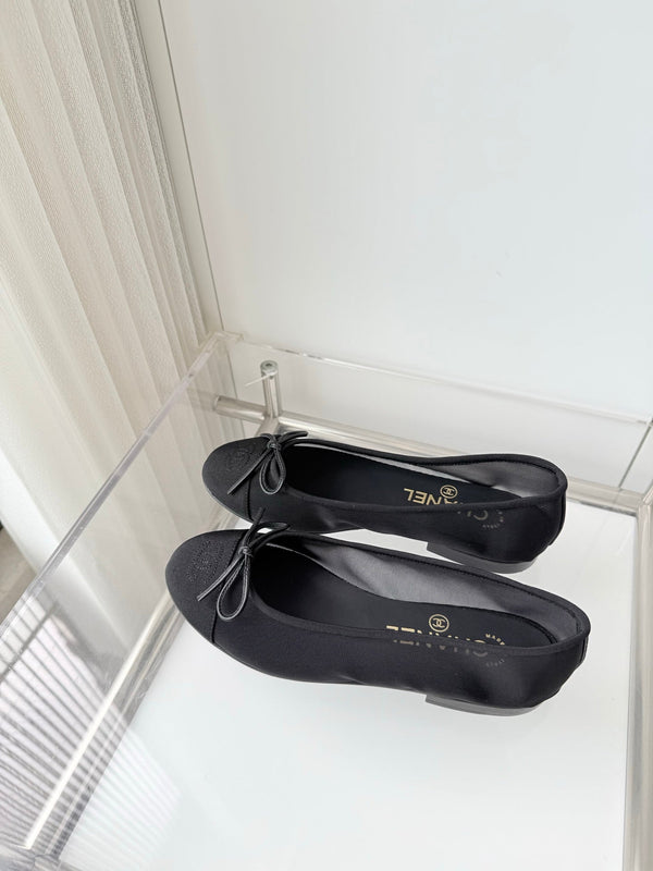 Chanel 2026 Ballerine Maille Toile Noire 697398