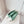 Ballerines Chanel 2026 en agneau vert menthe et blanc 697402