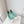 Ballerines Chanel 2026 en agneau vert menthe et blanc 697402