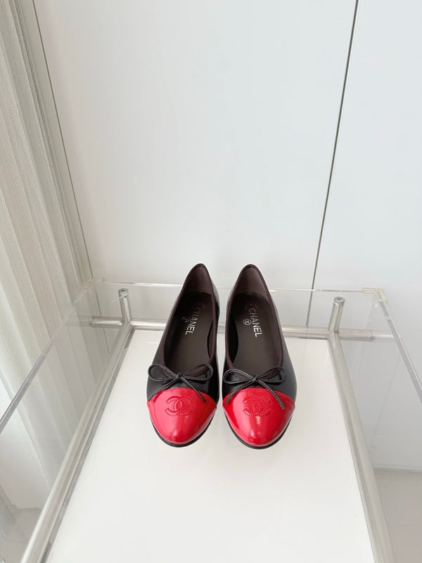 Chanel 2026 Ballet Flat Chocolate Red Lambskin 697409