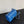 CC Flap Bag 17cm Cobalt Blue Sheepskin SHW 284814