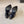MARTHA POINTED OPEN-TOE HIGH MULES IN BLACK SILK