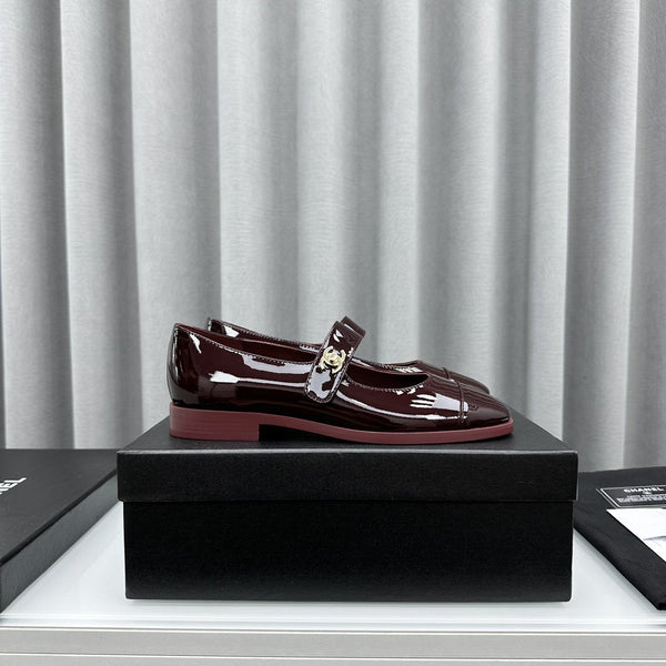 mary janes dark burgundy patent clafskin