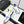 CC SNEAKER IN WHITE MIX COBALT BLUE EMBROIDERED LAMBSKIN
