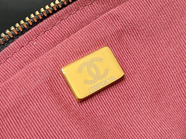 CC 24K Gold Coin Camera Bag 18cm Black Lambskin Light GHW