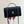 CC 25P Flap Bag Top Handle 18.5cm Black Grained Calfskin