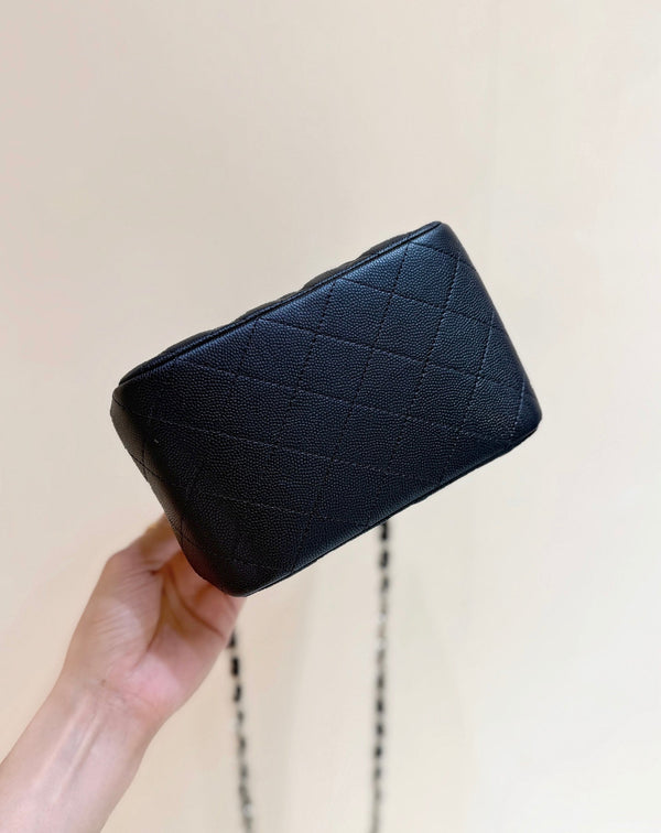 Sac Mini Cabas CC 2025 en Veau Noir 346305