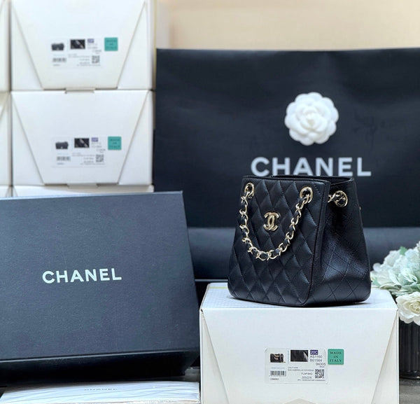 Sac Mini Cabas CC 2025 en Veau Noir 346305