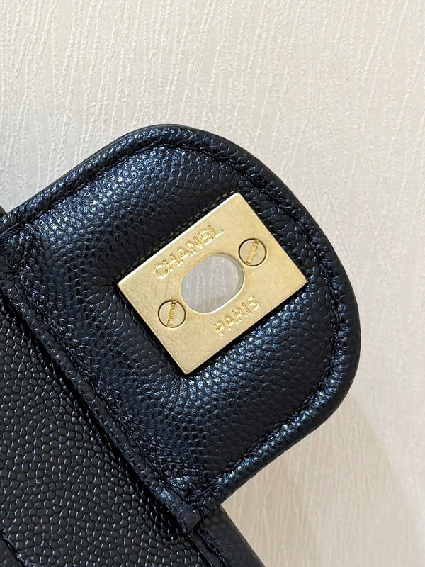 CC 25s Backpack 22 black calfskin