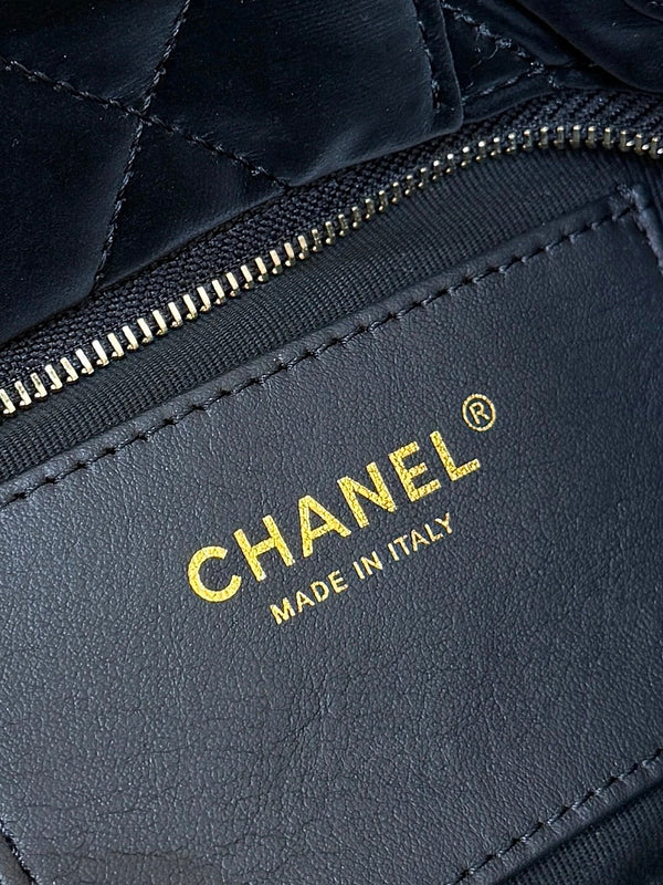 Chanel 2025 Bow Bag 26cm Black Velvet 346049