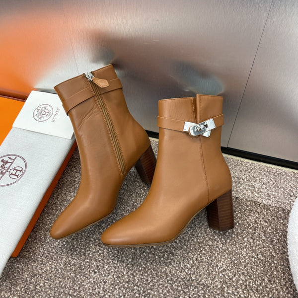 HM Saint Germain Ankle Boot 65mm In Gingerbread Calfskin  975167