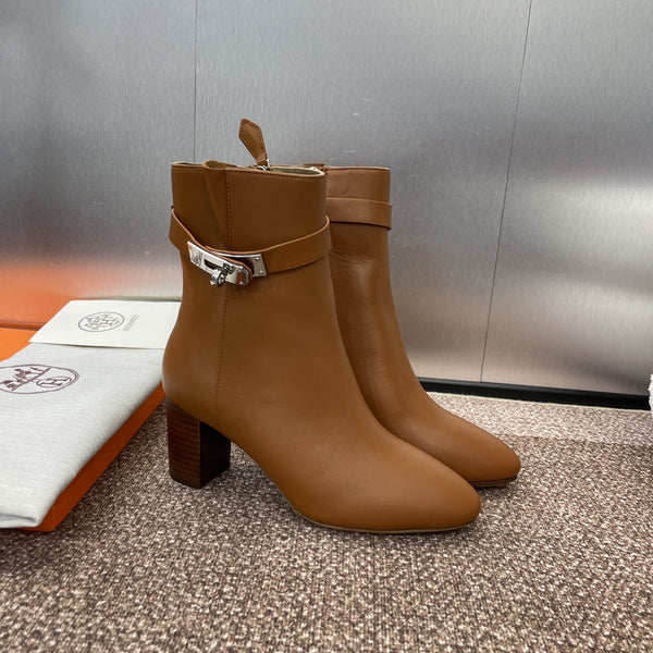 HM Saint Germain Ankle Boot 65mm In Gingerbread Calfskin  975167