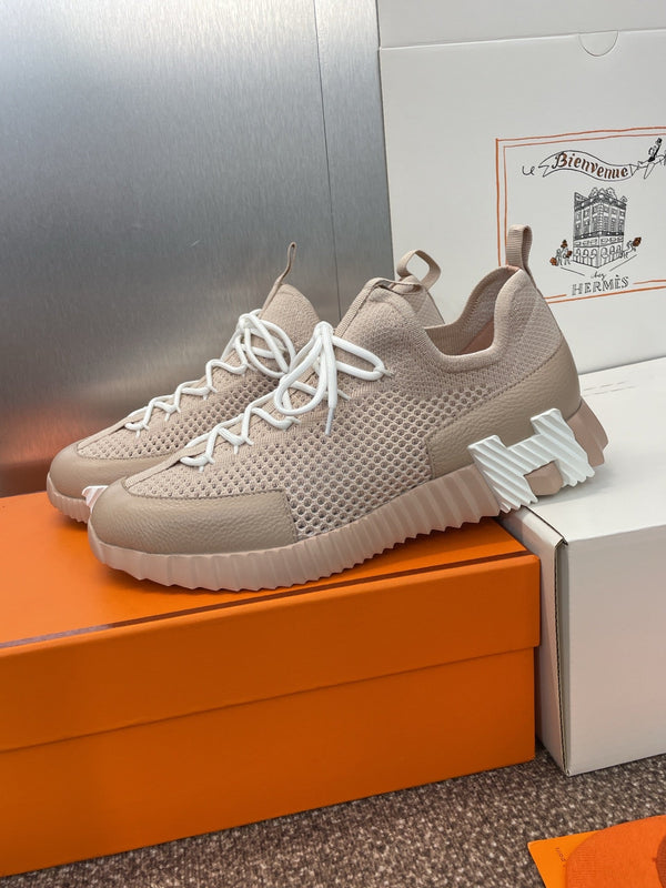 HM 25 Lift Sneaker Pink Nude Mesh Sheepskin 373034