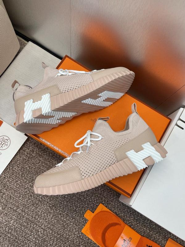 HM 25 Lift Sneaker Pink Nude Mesh Sheepskin 373034