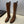 YSL 2025 Knee-High Boot Brown Calfskin 574006