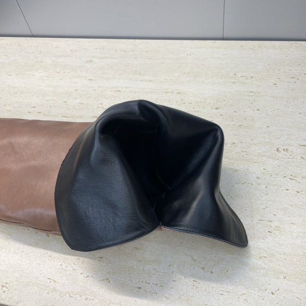 YSL Julia Long Boots 90mm Brown Cowhide 551937