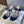 CD 26s Heeled Sandal 10cm Navy Blue Beige Leather Fabric 633070