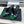 CC Square Toe Color-Blocked Mule 9cm Teal Green Horsehair Patent Leather 830459