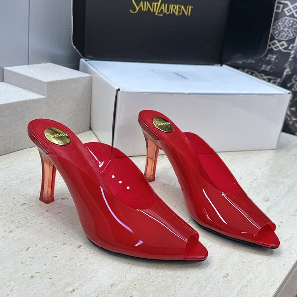 YSL Sabrina Mules 8.5cm Red TPU 959687