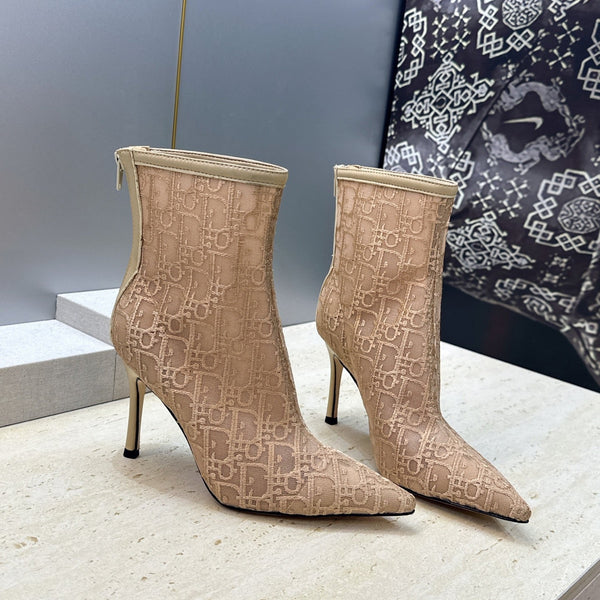 CD 26s Ardiorble Ankle Boots Beige Mesh Leather 959598