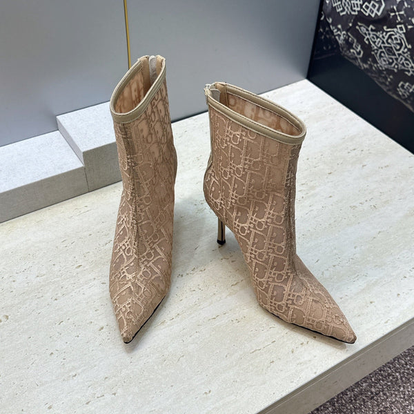 CD 26s Ardiorble Ankle Boots Beige Mesh Leather 959598