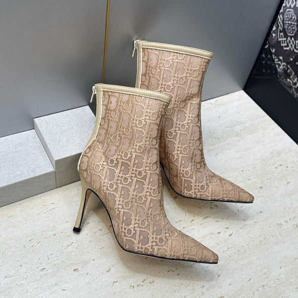 CD 26s Ardiorble Ankle Boots Beige Mesh Leather 959598